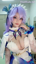 OnlyFans leaked Mizhimaoqiu - Cosplay Beauty Strips Naked While Eating Cherries on HDthot