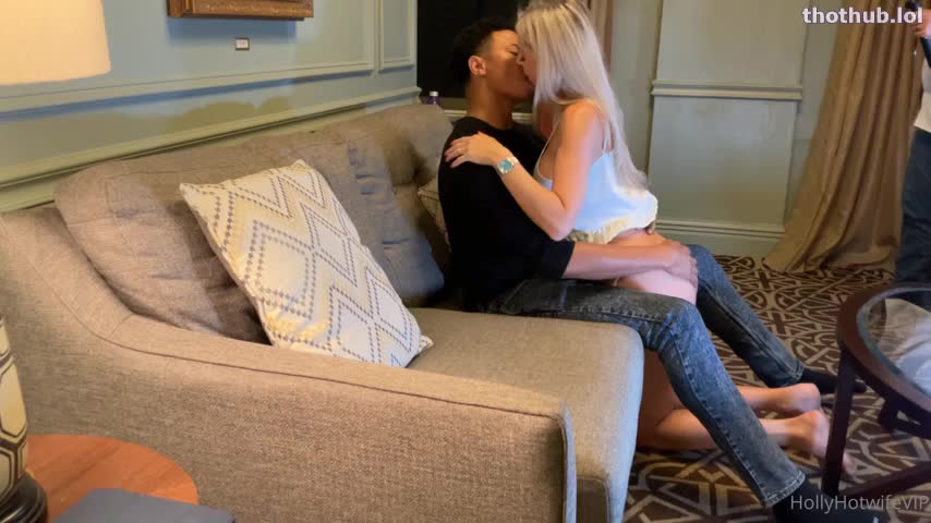 Holly Hotwife Creampied by a BBC on a Couch