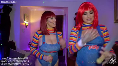 OnlyFans leaked angela white & karmen karma x alex jones halloween on HDthot