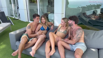 OnlyFans leaked Chloe Chevalier, Amalia Davis, Jimmy Bud And Ken Feels Foursome Sex on HDthot