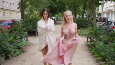 OnlyFans leaked Braless Forever: Flashing Emma & Viktoriia - Nothing but Blankets on HDthot