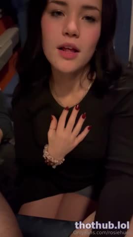 Rosie Hues POV Sloppy Sucking Off On The Train