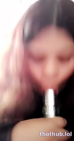 OnlyFans leaked Girl sucking a mean dildo on HDthot