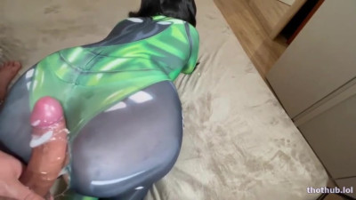 guy cums on cosplayer girl