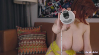 Tessa Fowler Measuring Her Tits