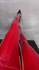 Eve Delacroix latex heels
