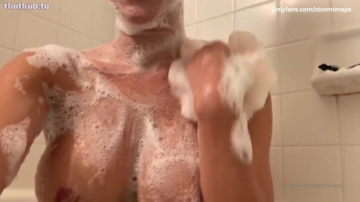 Stormi Maya Taking A Bath