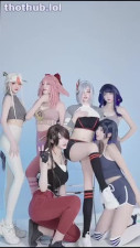 anime girl - cosplay genshin impact