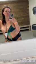 Barefootmamamn Quick Titty Flash In Mirror