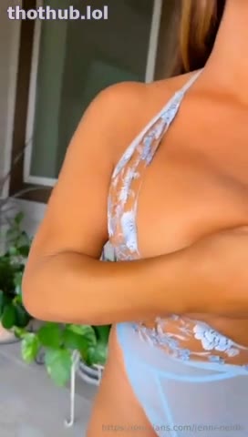 OnlyFans leaked Jenni Shaking Her Tits Wearing Blue Lingerie & Licking Lollipop on HDthot