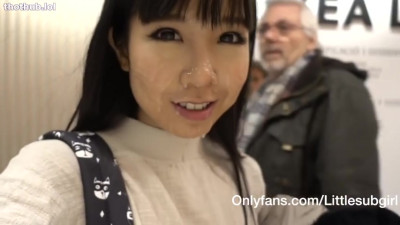 asian onlyfans public blowjob and cumfaced